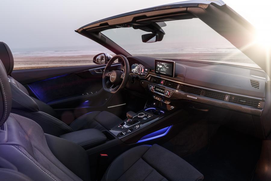 Интерьер Audi S5 Cabriolet 2017 года  (WW) (фото 26 из 53)